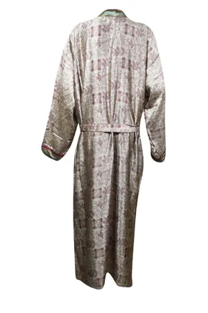 Purple Paisley Print Resort Wear, Flowy Jacket, Duster Jacket, Comfortable Flowy Robe L-2X