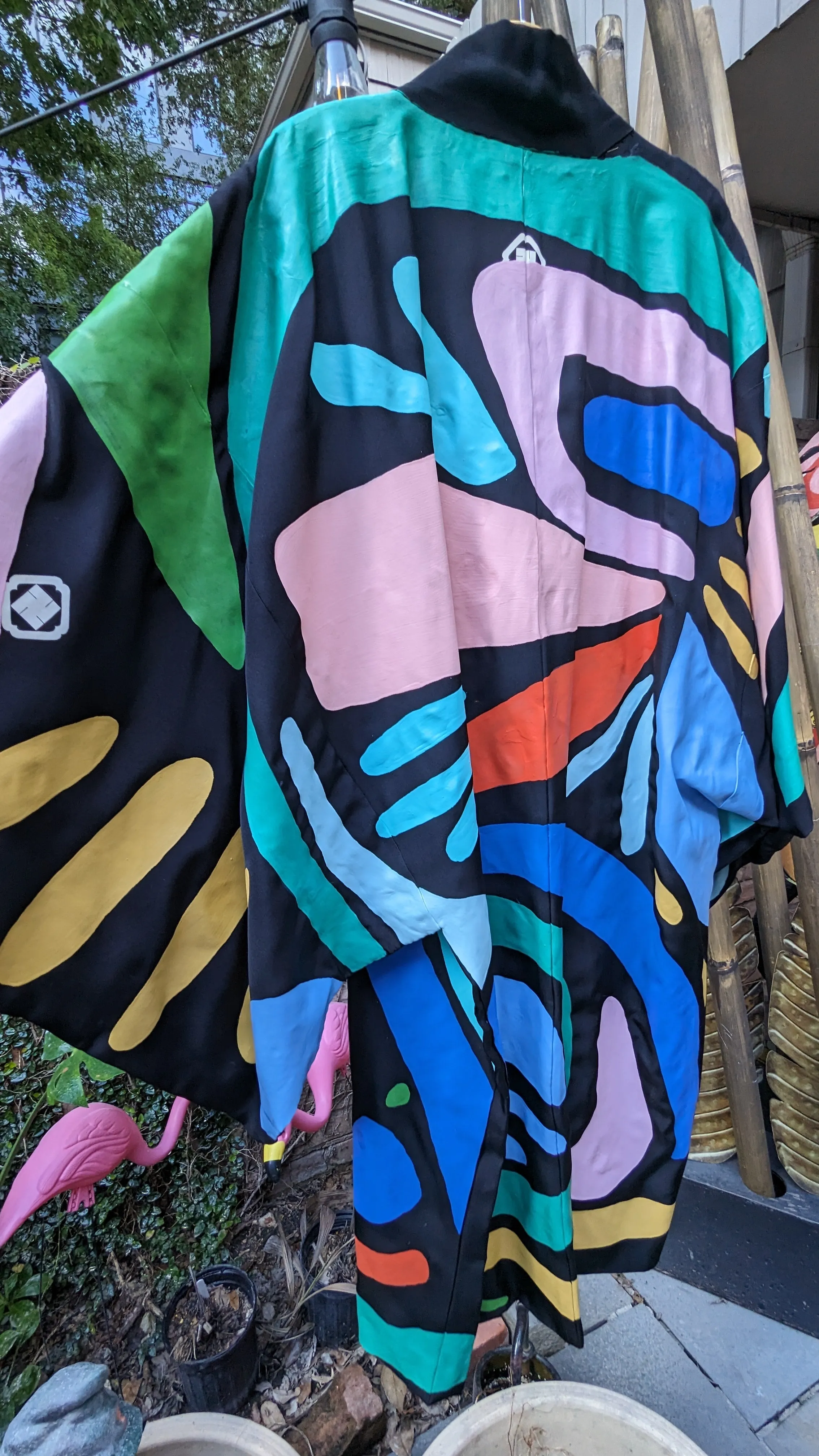 "Oodles of Whims” Kimono Zulu Reimagined Vintage Kimono Artist Collaboration x Shelbi Nicole