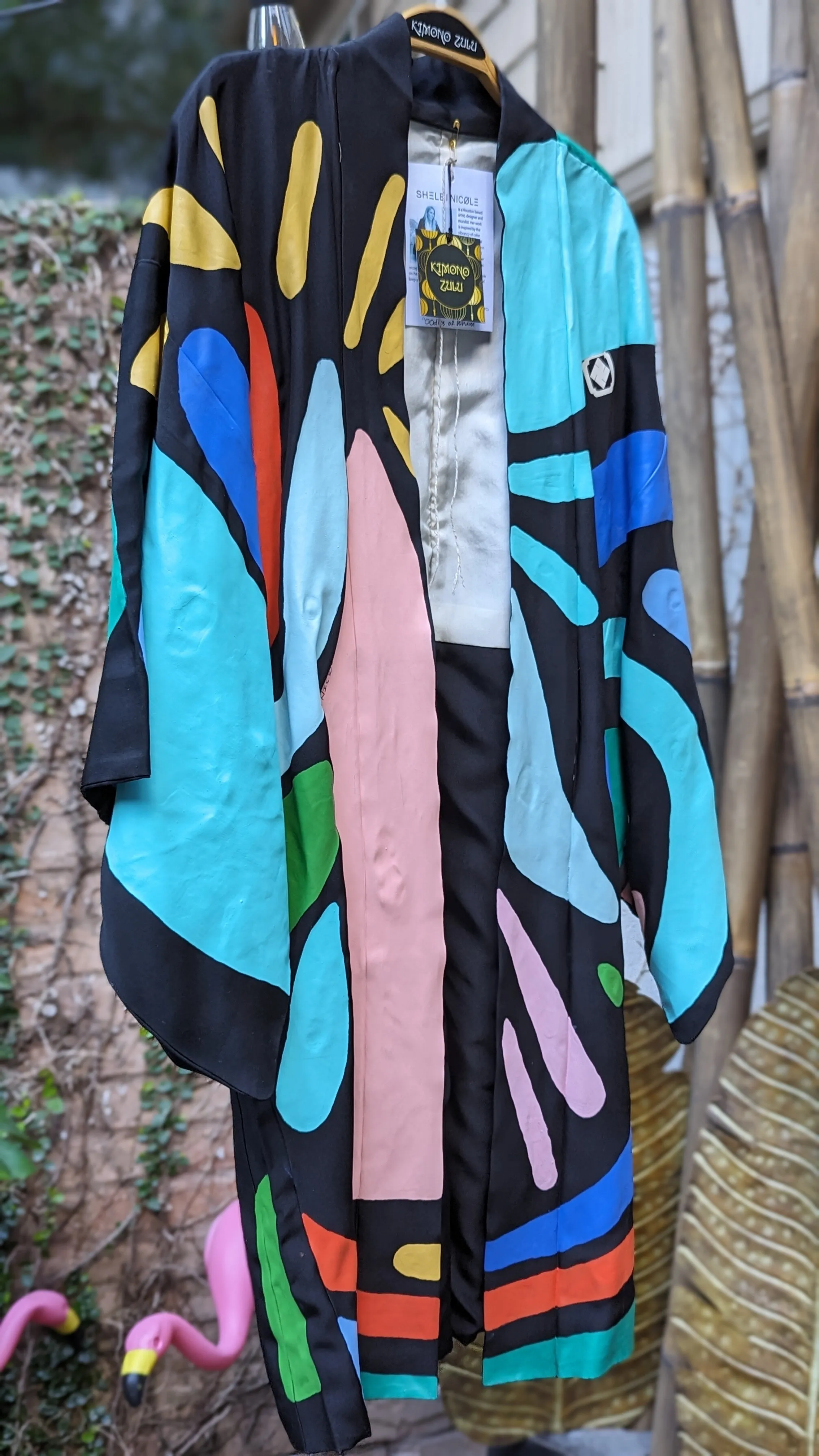 "Oodles of Whims” Kimono Zulu Reimagined Vintage Kimono Artist Collaboration x Shelbi Nicole