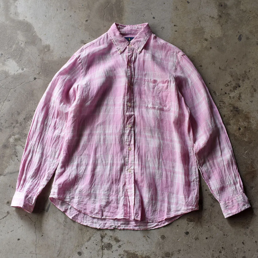 Ralph Lauren/ラルフ ローレン “CLASSIC FIT” リネン ボタンダウンシャツ　230508