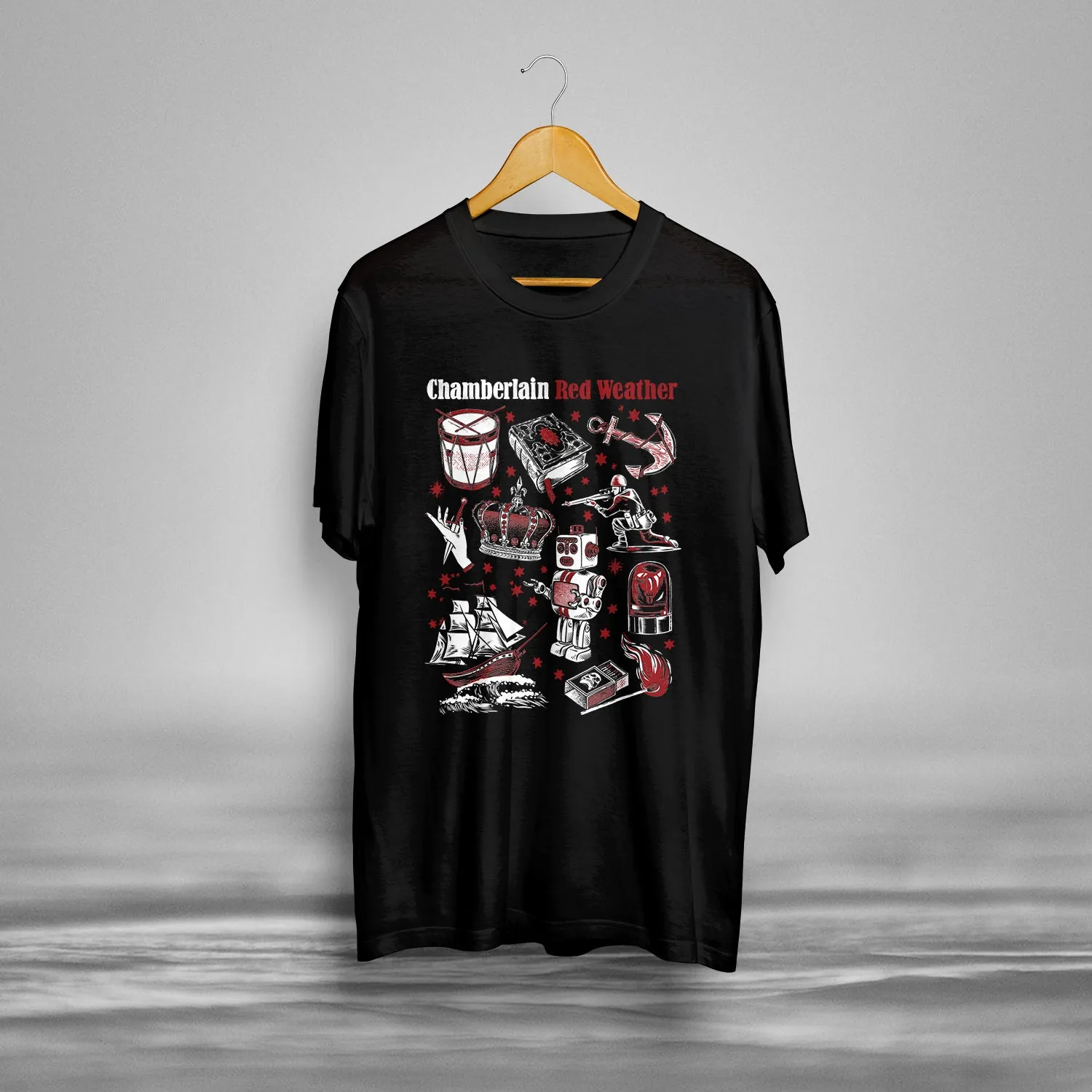 Red Weather - Black T-Shirt