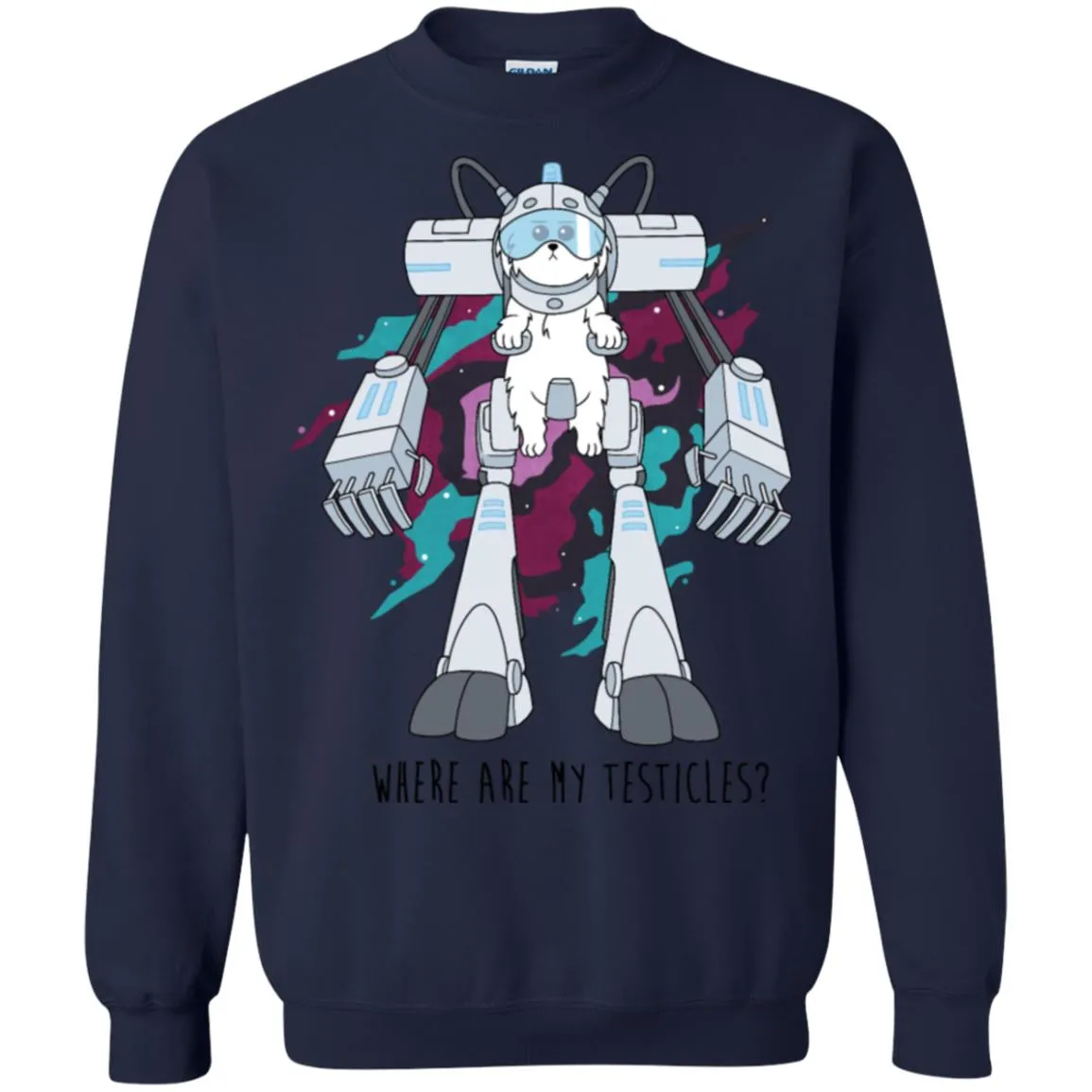 Rick And Morty Snuffles Funny Unisex Crewneck Pullover Sweatshirt