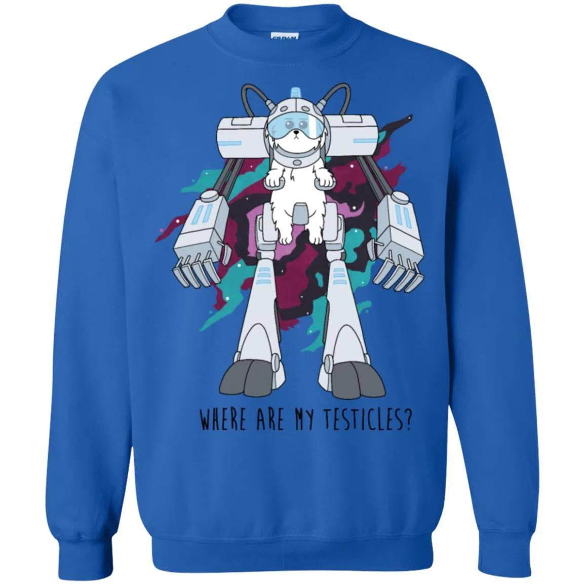 Rick And Morty Snuffles Funny Unisex Crewneck Pullover Sweatshirt