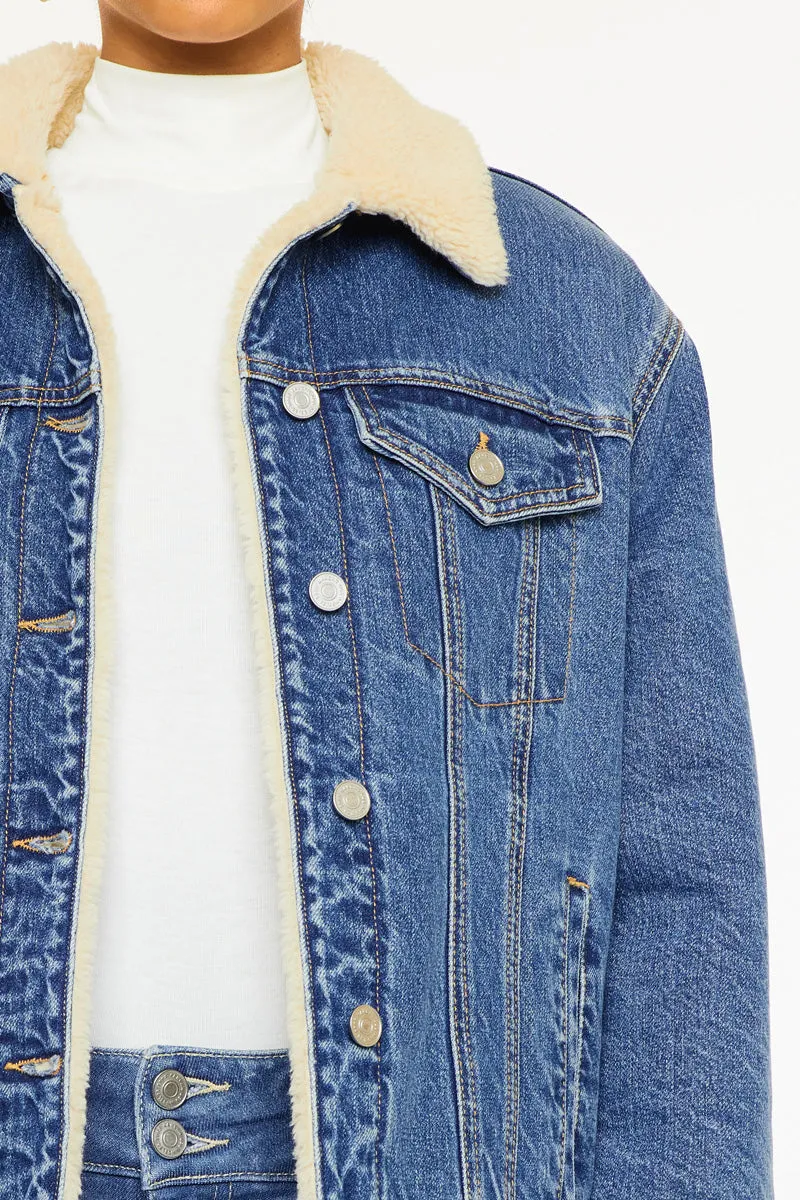 Rosalia  Cropped Sherpa Jacket
