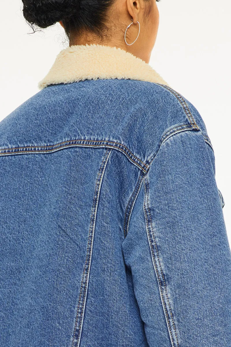 Rosalia  Cropped Sherpa Jacket