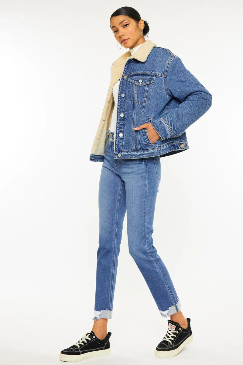 Rosalia  Cropped Sherpa Jacket