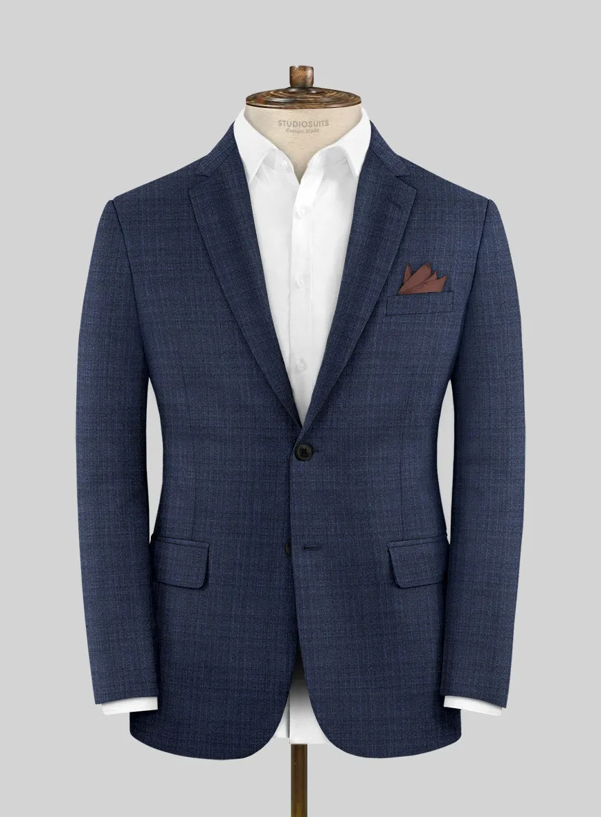 Scabal Bold Blue Wool Jacket