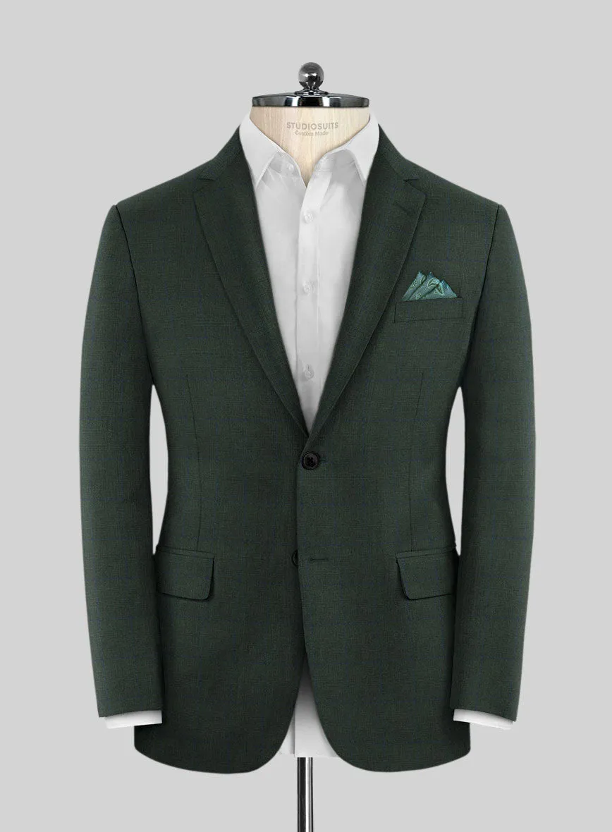 Scabal Cosmopolitan Prince Green Wool Jacket