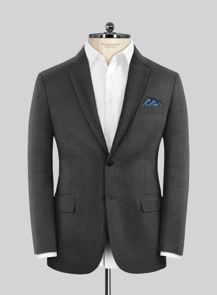 Scabal Dark Charcoal Wool Jacket