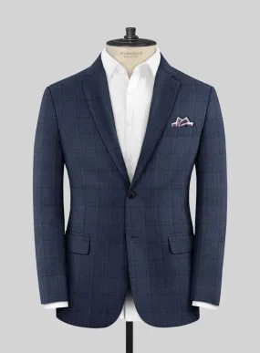 Scabal Dark Sapphire Blue Wool Jacket