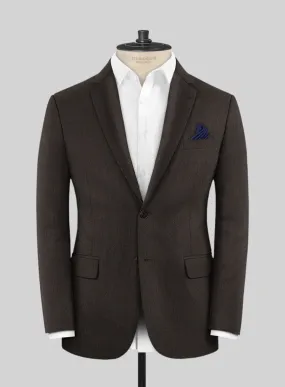 Scabal Erar Herringbone Brown Wool Jacket