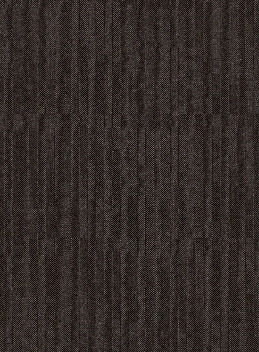 Scabal Erar Herringbone Brown Wool Jacket