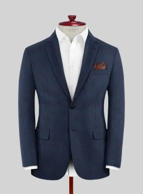 Scabal Gulf Blue Wool Jacket