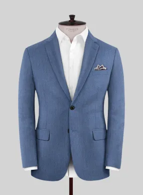 Scabal Imilli Herringbone Blue Wool Jacket