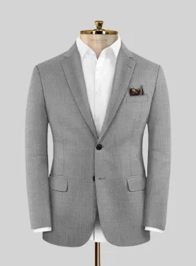 Scabal Jacobi Twill Gray Wool Jacket