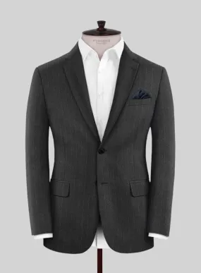 Scabal Litni Stripe Gray Wool Jacket
