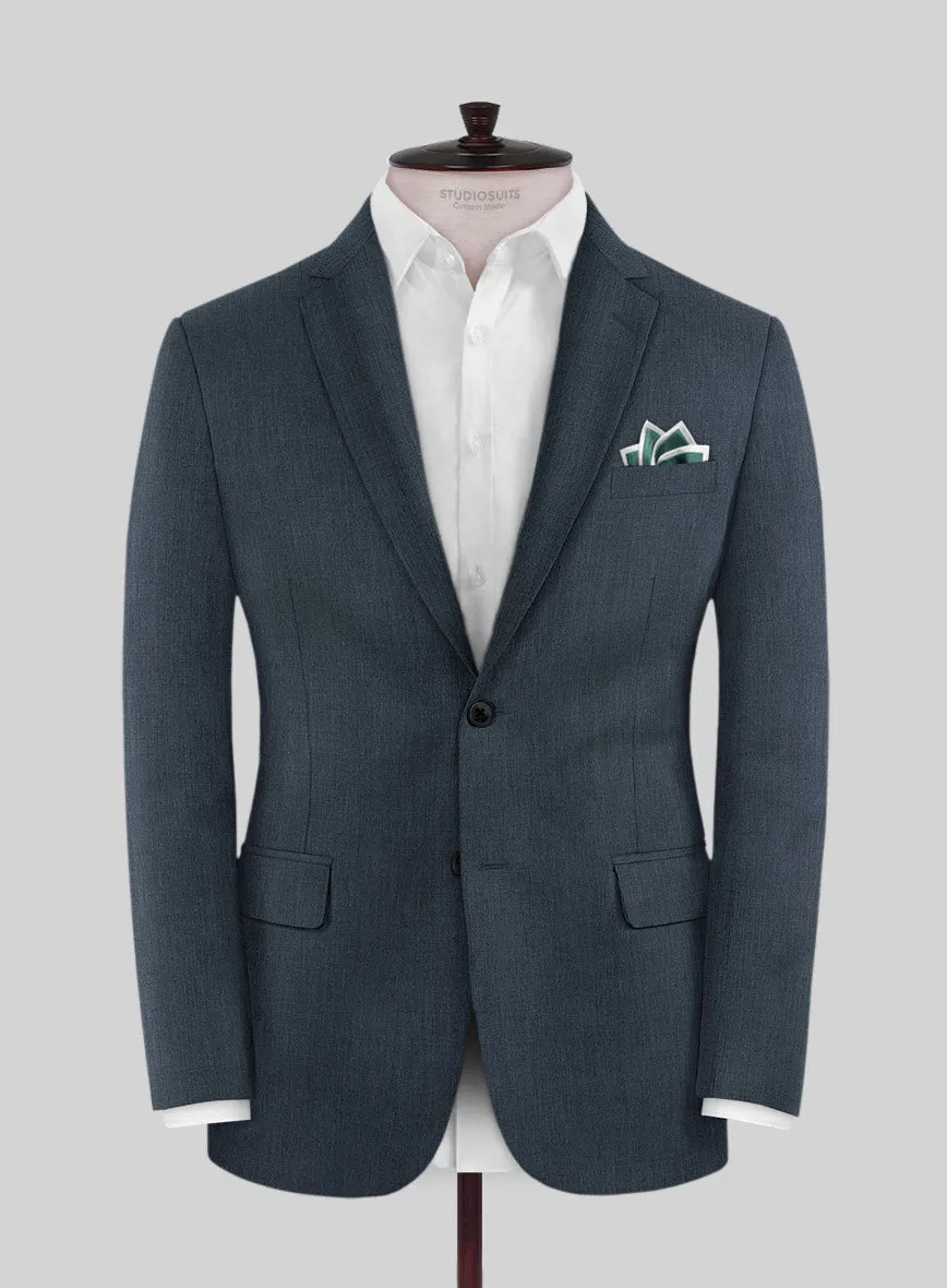 Scabal Londoner Dark Teal Wool Jacket