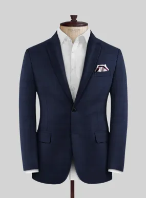 Scabal Londoner Eside Checks Blue Wool Jacket