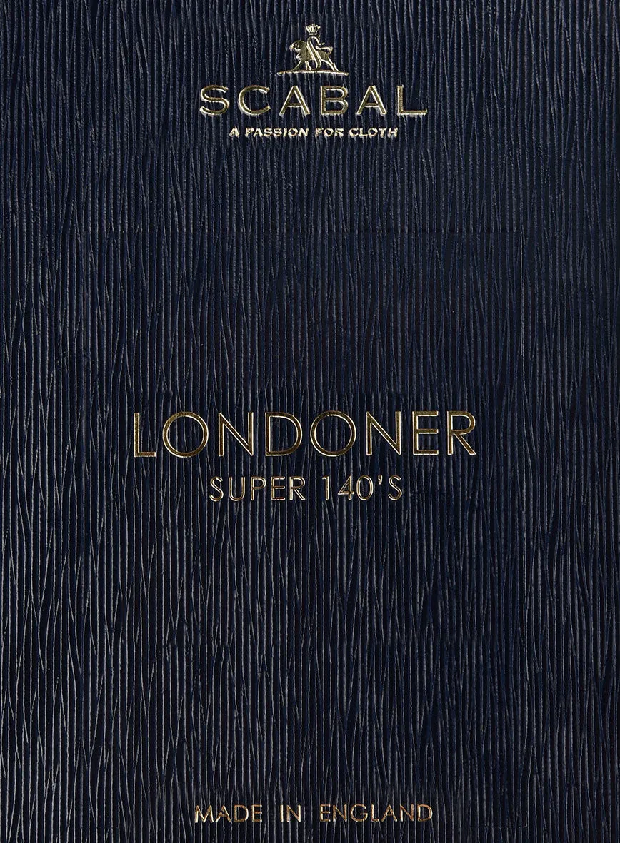Scabal Londoner Ilianti Stripe Blue Wool Jacket
