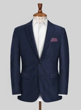 Scabal Londoner Ilianti Stripe Blue Wool Jacket