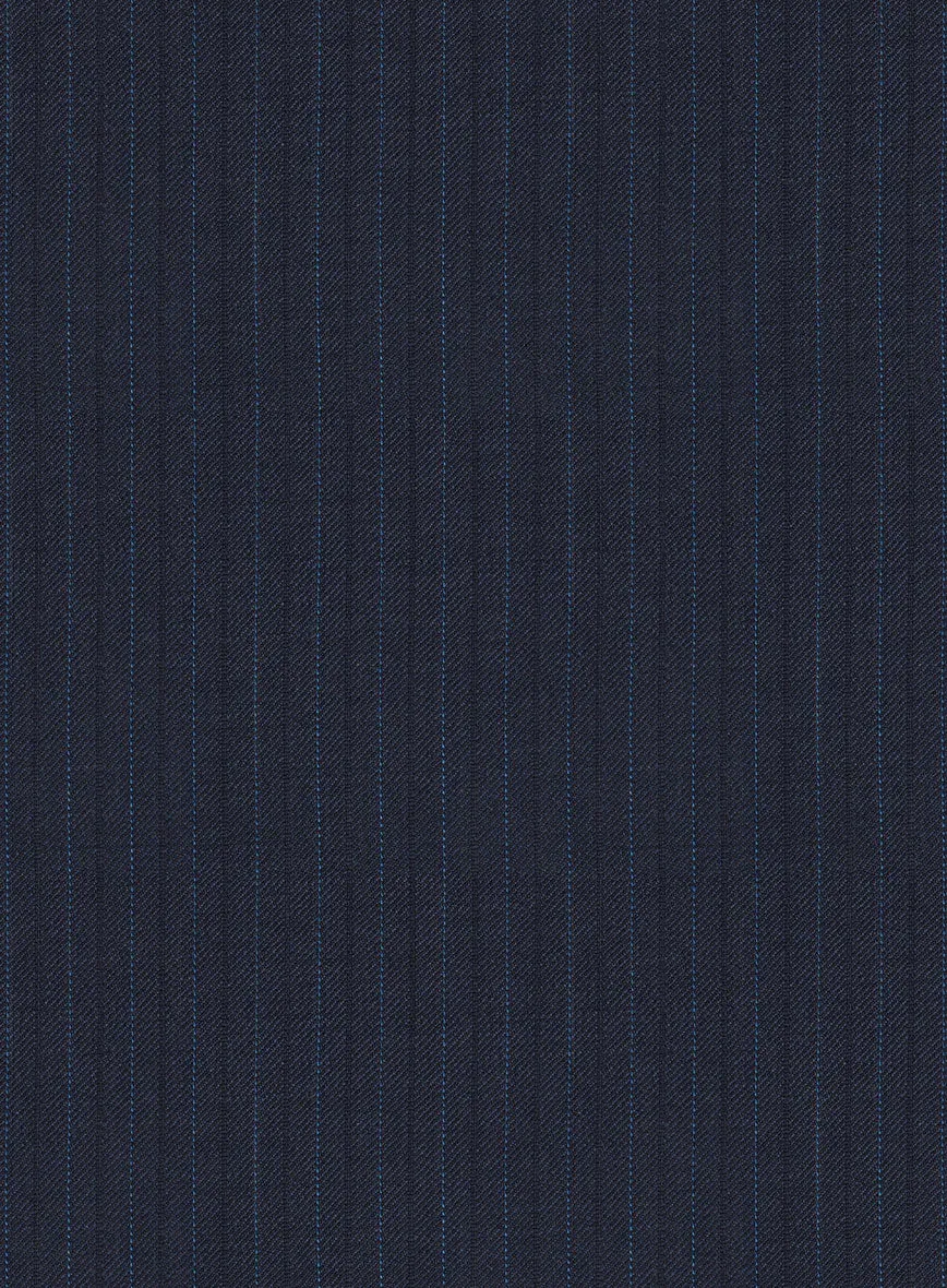 Scabal Londoner Jaspal Stripe Blue Wool Jacket