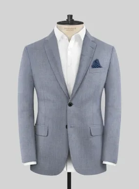 Scabal Londoner Twill Light Blue Wool Jacket