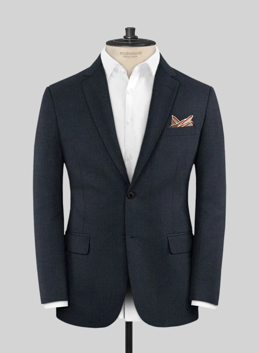Scabal Londoner Twill Navy Wool Jacket