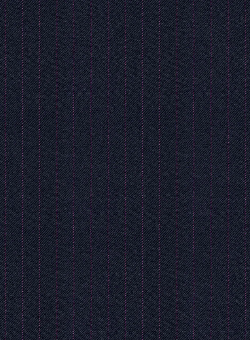 Scabal Rejo Stripe Blue Wool Jacket