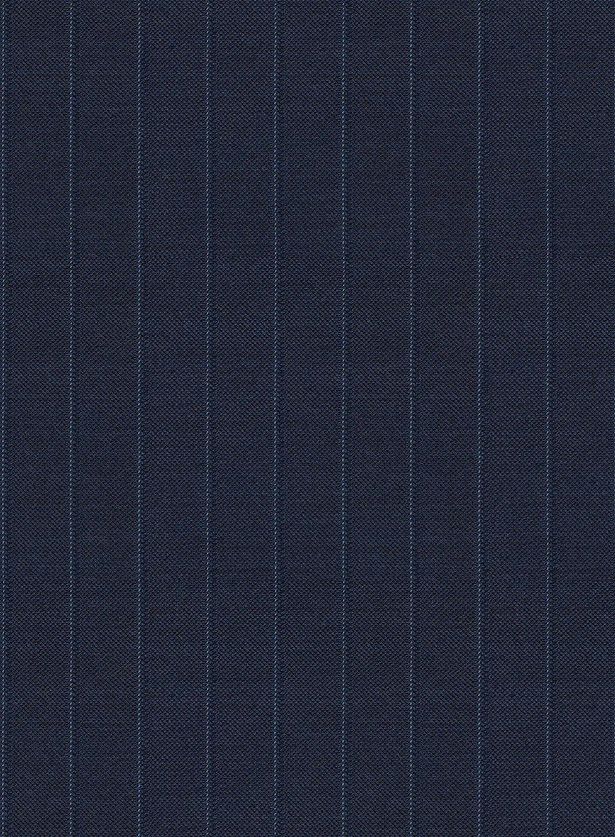 Scabal Rolan Stripe Blue Wool Jacket