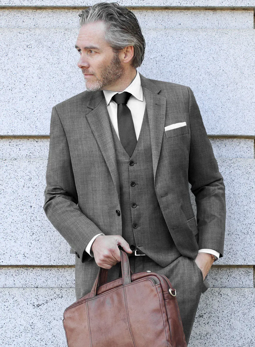 Scabal Segudo Twill Gray Wool Jacket
