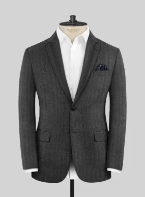 Scabal Steel Charcoal Wool Jacket
