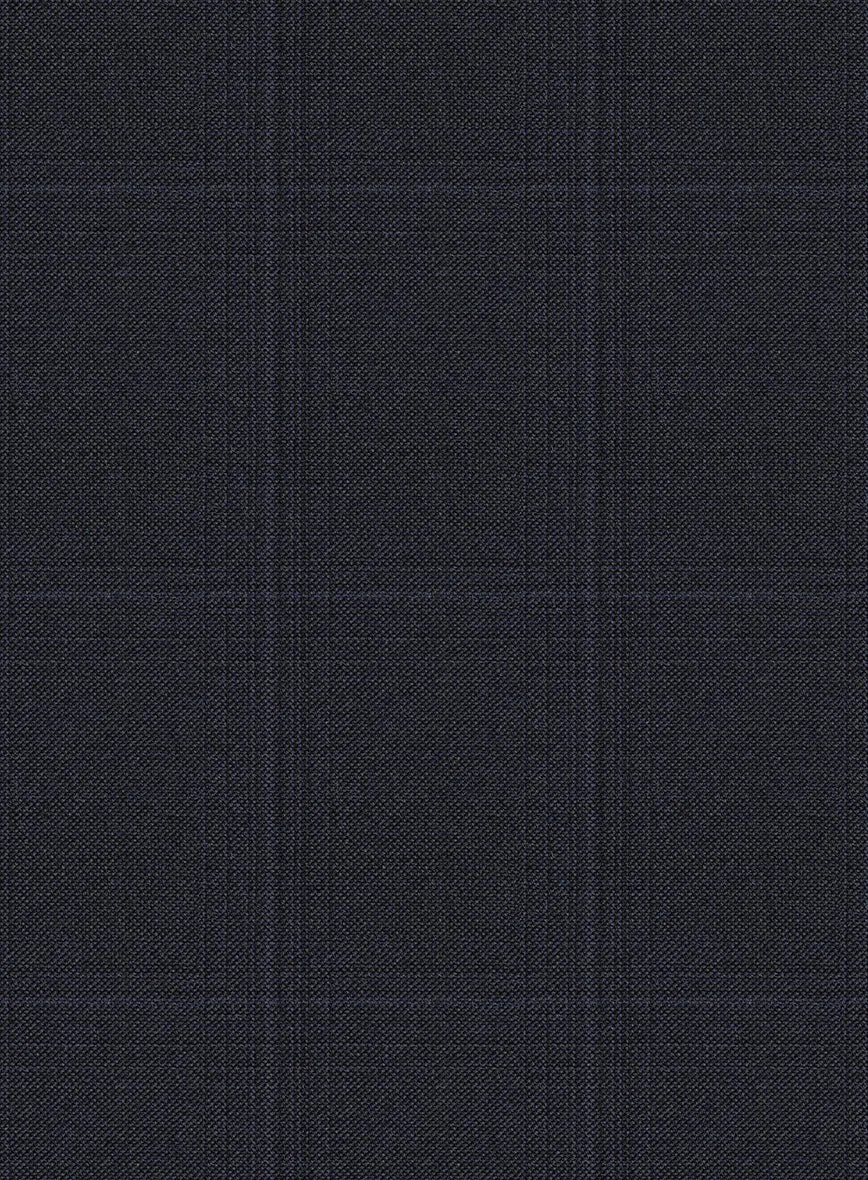 Scabal Sval Windowpane Blue Wool Jacket