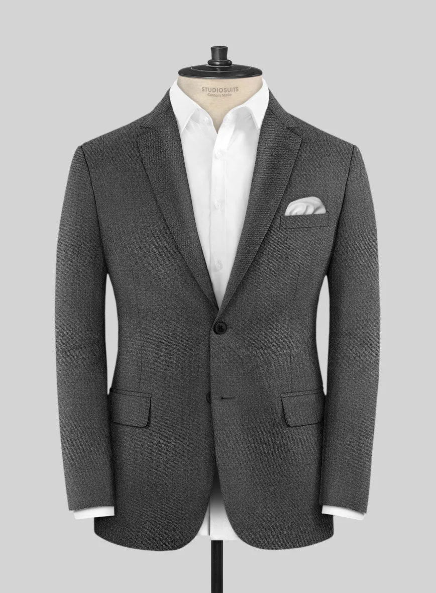 Scabal Tierra Twill Gray Wool Jacket
