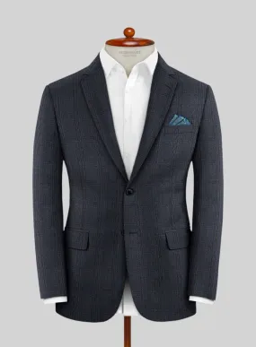 Scabal Tornado Glen Blue Wool Jacket