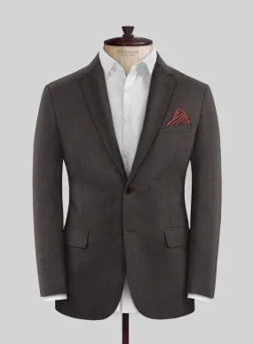 Scabal Tornado Twill Brown Wool Jacket