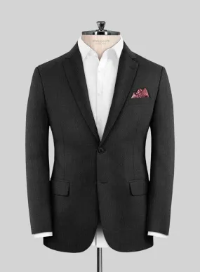 Scabal Ugeni Herringbone Charcoal Wool Jacket