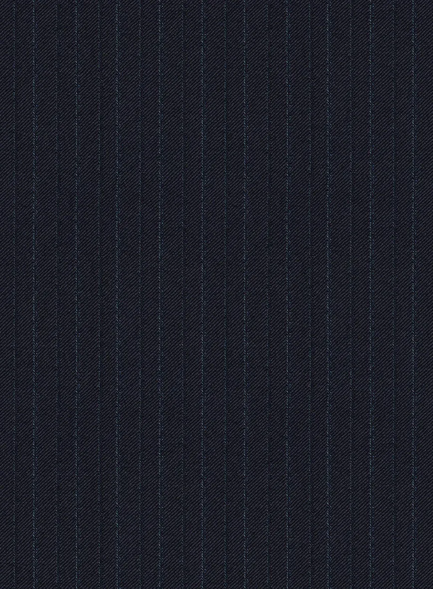 Scabal Zoillo Stripe Blue Wool Jacket