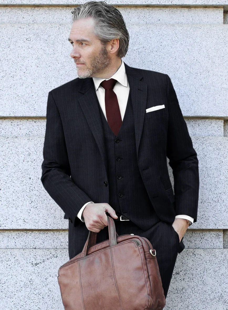 Scabal Zoillo Stripe Blue Wool Jacket