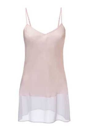 Sheer Edge Silk Tunic Pink Heavenly