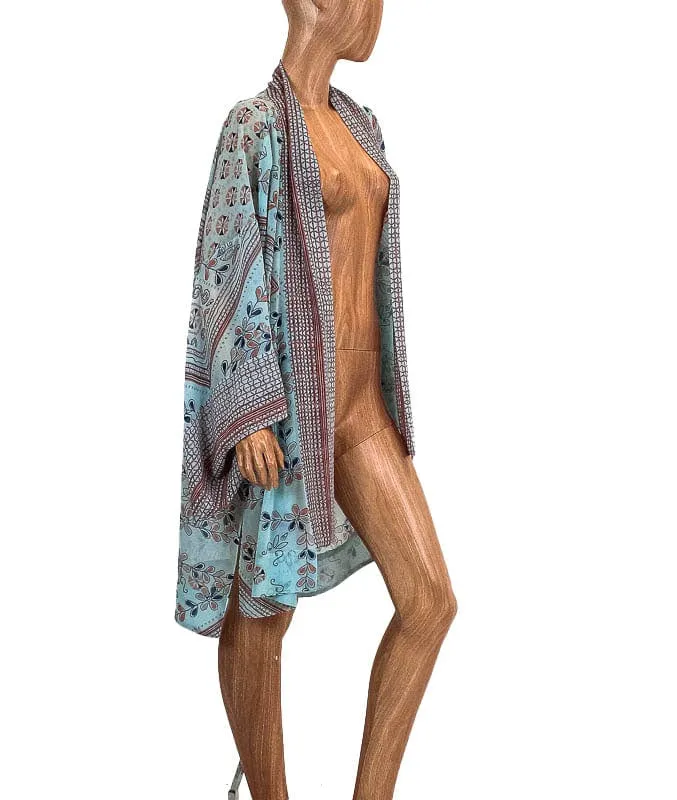Sheer Printed Kimono