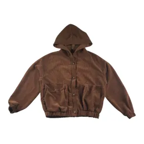 Shein jacket adult size S brown cropped corduroy