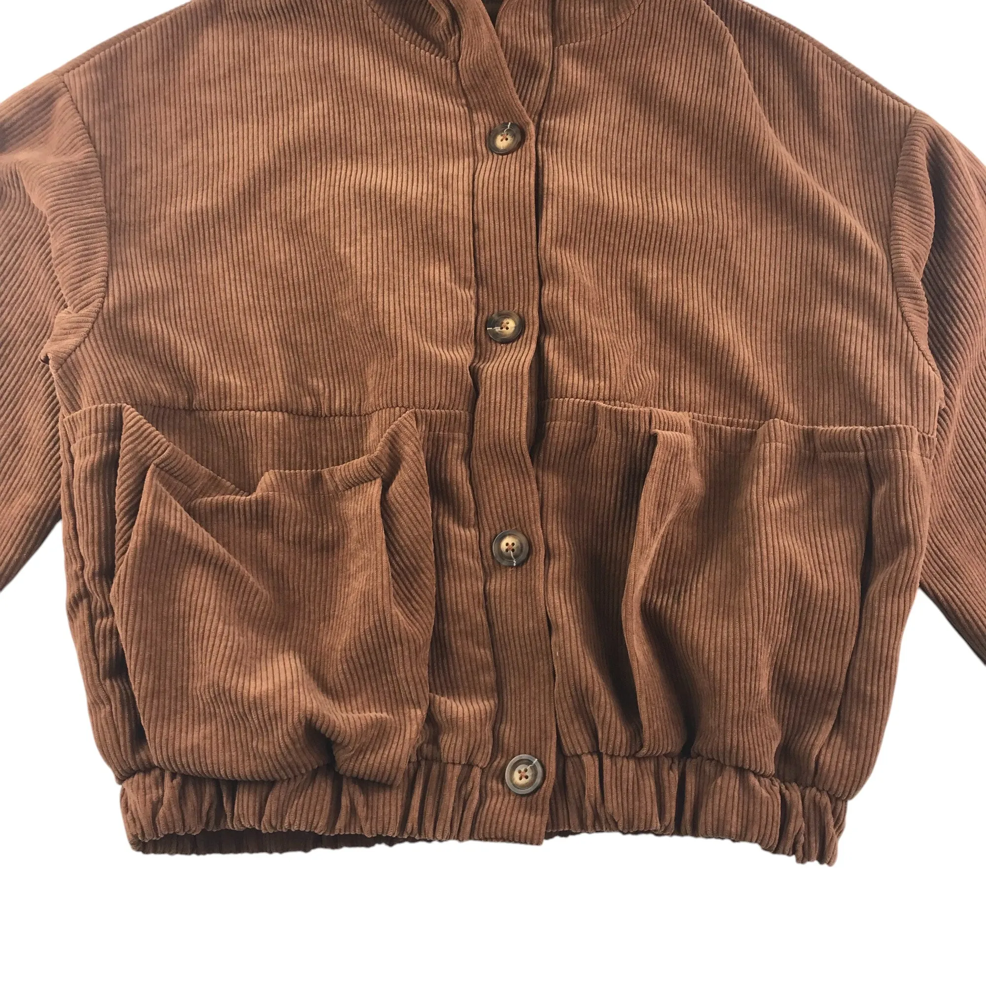 Shein jacket adult size S brown cropped corduroy