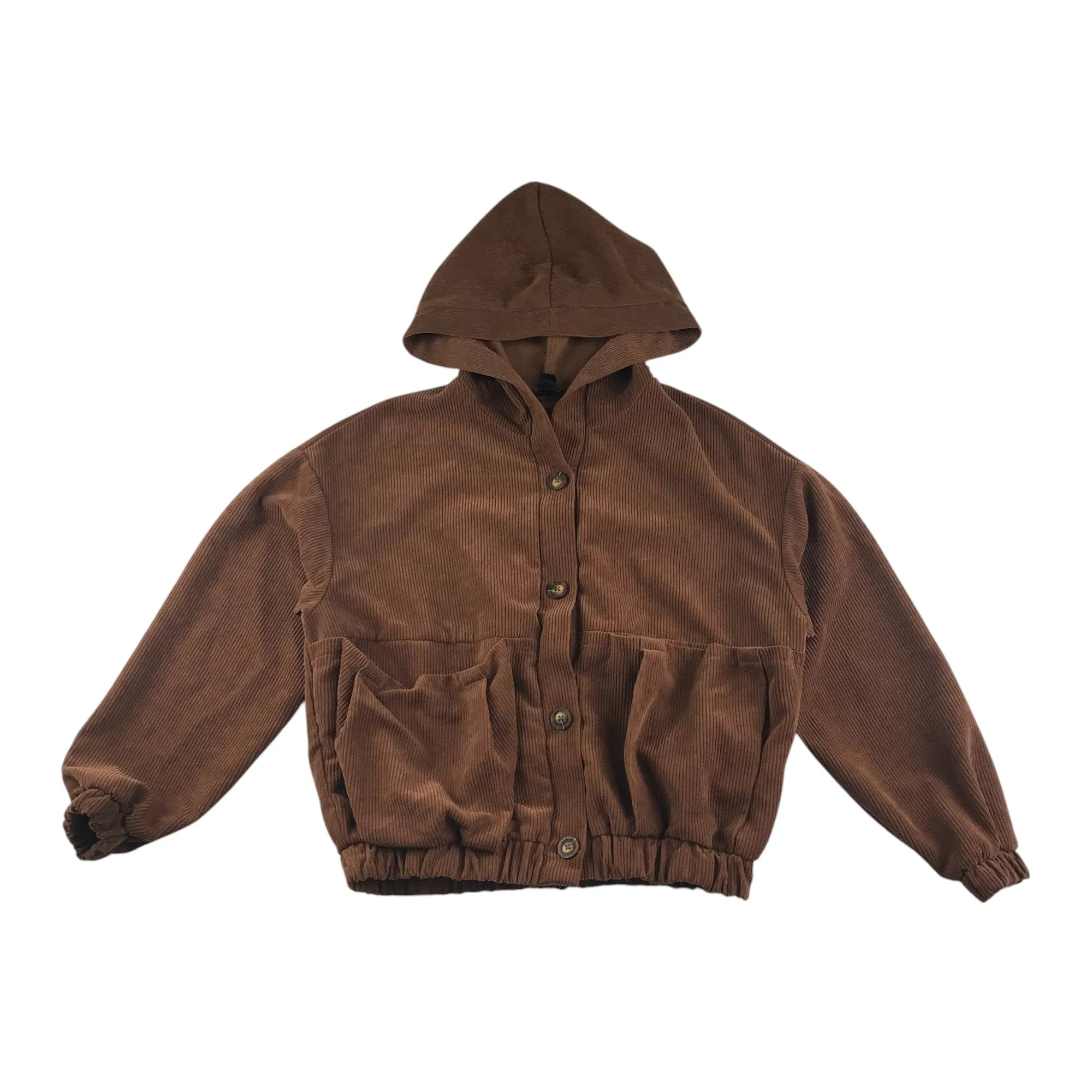 Shein jacket adult size S brown cropped corduroy