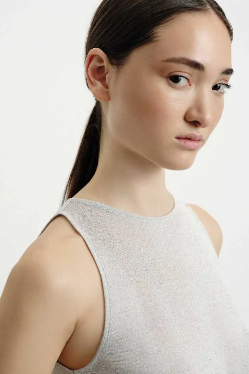 Sleeveless Grey Tunic