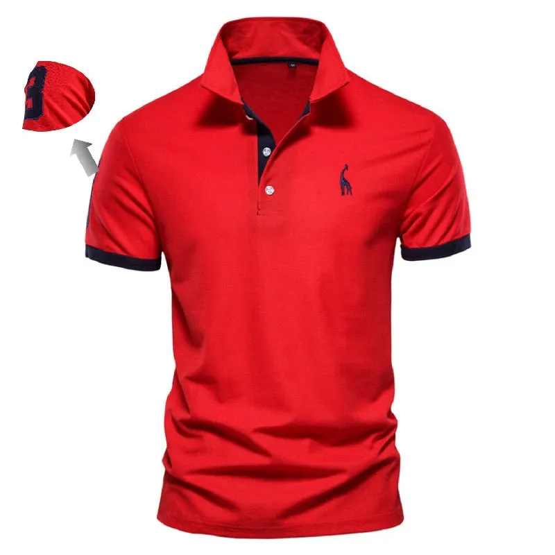 Slim Fit Embroidery Polo T-Shirts