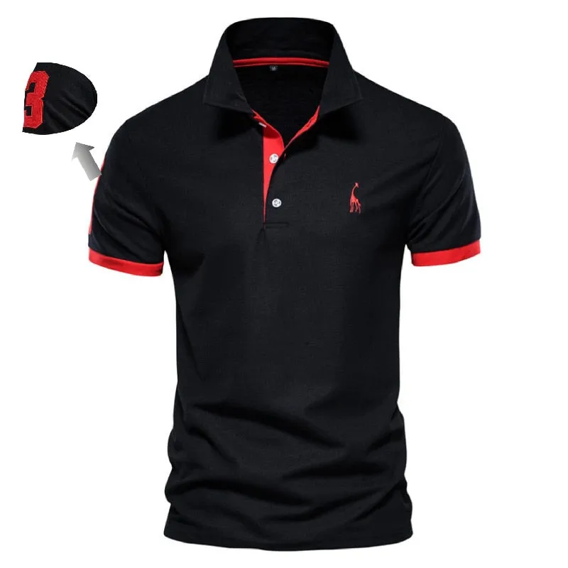 Slim Fit Embroidery Polo T-Shirts