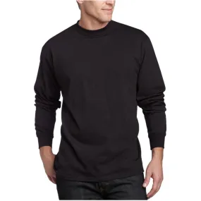 Soffe Men's Men'S Long Sleeve Cotton T-Shirt,Black,LGE