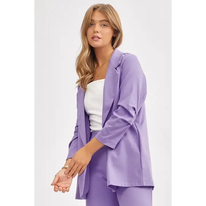 Spring 3/4 Sleeve Blazer by Dear Scarlett