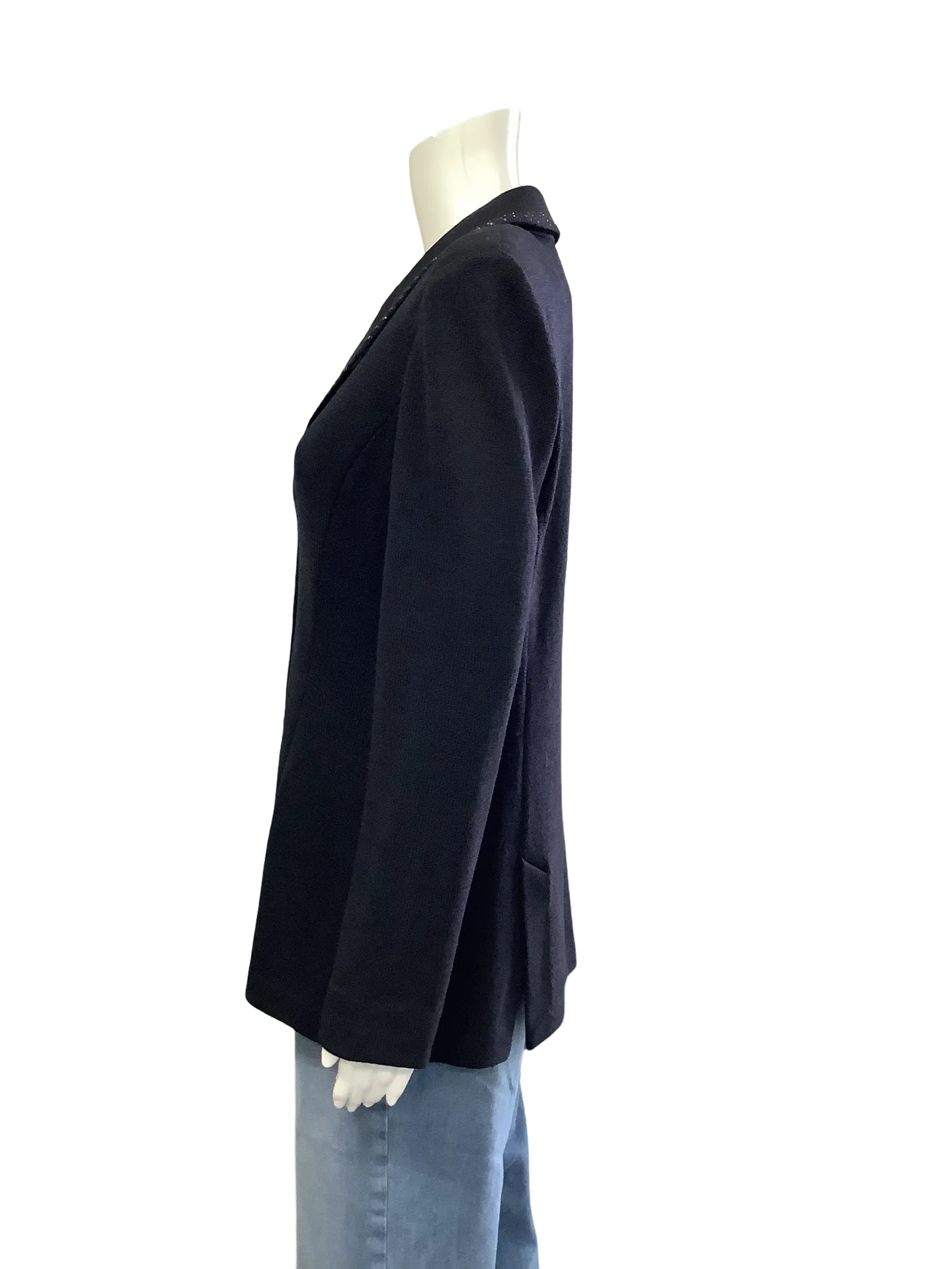 St. John Evening Blazer Black Embellished