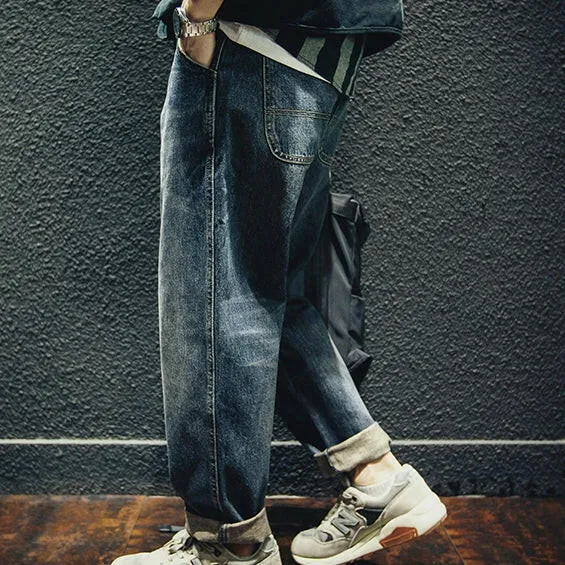 Straight All-match Men's Jeans P0022